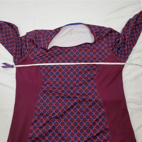LANDS' END active top long sleeve purple performance tee L - Picture 8 of 10